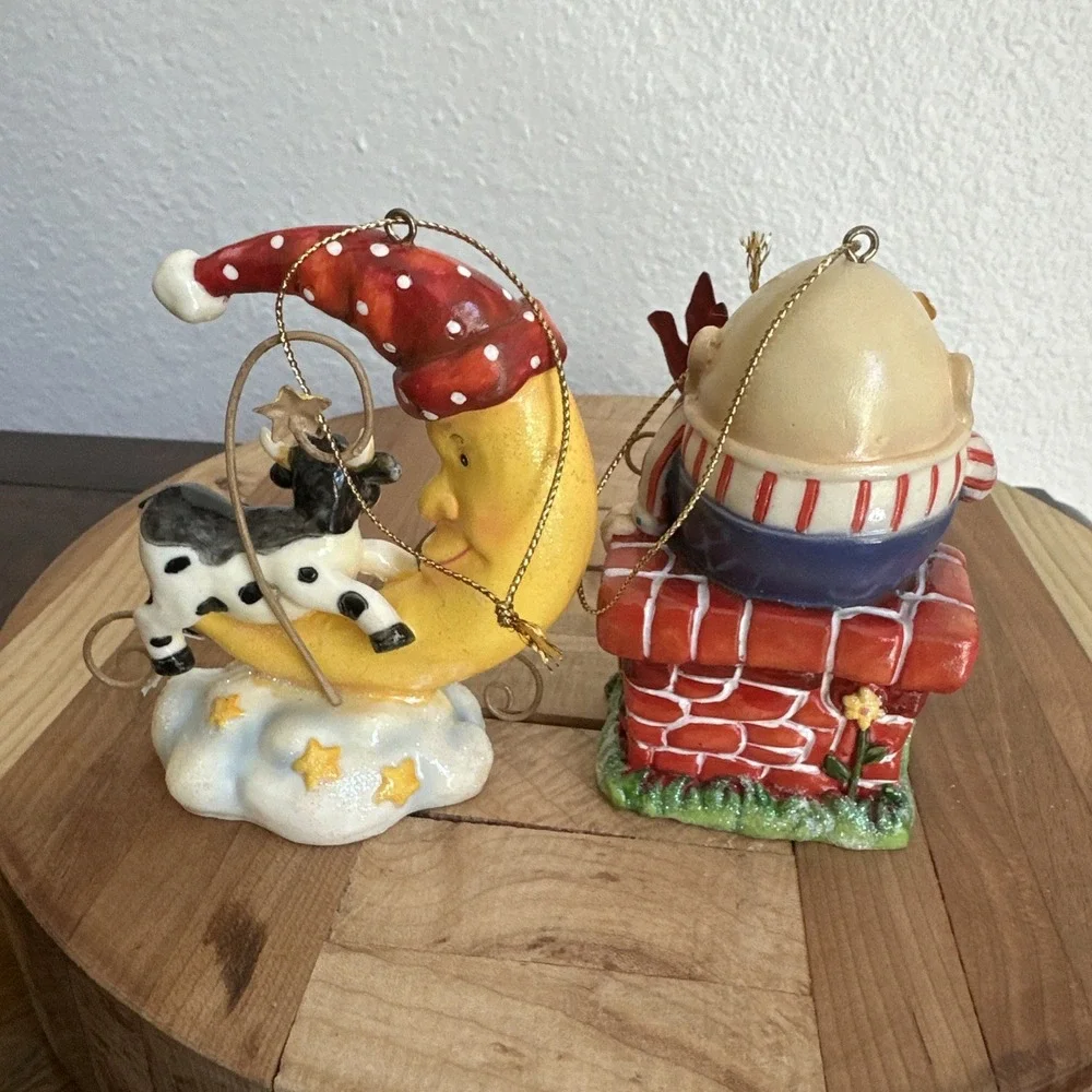 St Nicholas Square Novelty Nursery Rhyme Character Christmas Ornaments Set of 4
